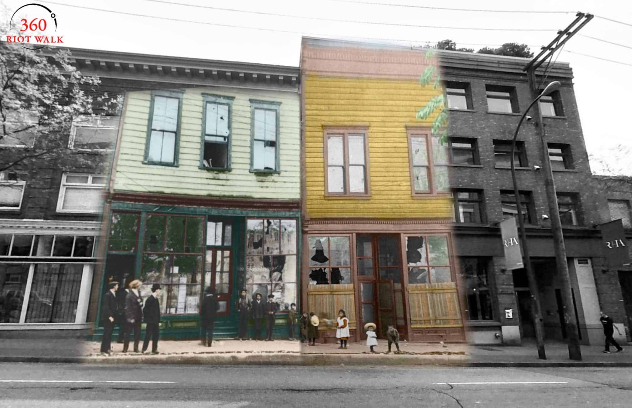 Screen shot of 360 Riot Walk showing buildings